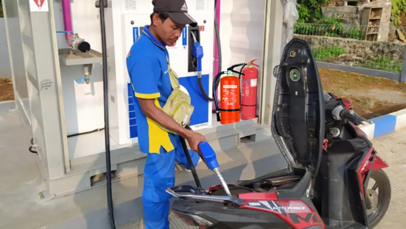 SPBU Indostation alat pemadam api ringan SPBU