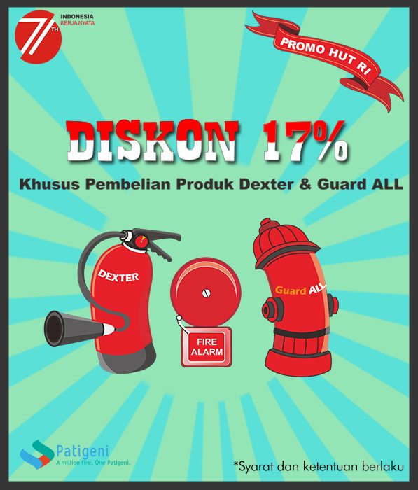 Promo Diskon Alat Pemadam Hari Kemerdekaan