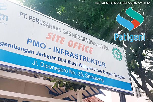 Instalasi Fire System Ruang Server PGN Semarang