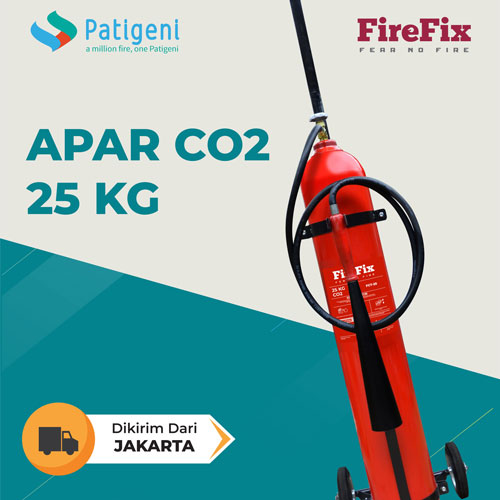 Harga Pemadam Api Berat 25 kg CO2, pengiriman dari Jakarta