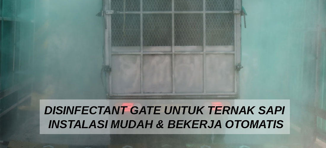 Disinfectant Gate untuk Ternak Sapi Instalasi Mudah dan Bekerja Otomatis