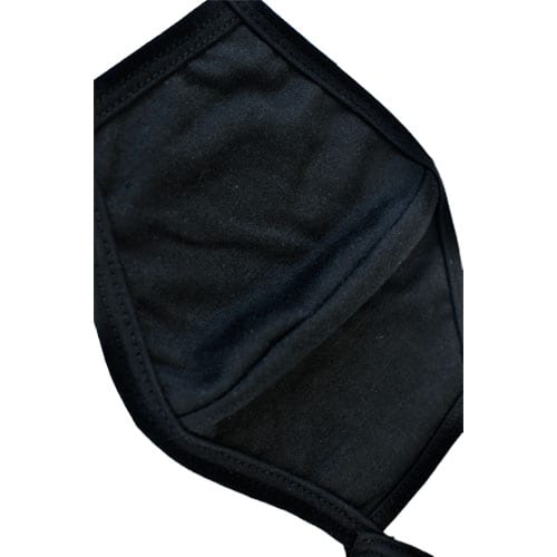 Masker Kain 2 Ply 6 pcs Model Earloop - Hitam - Gambar 3