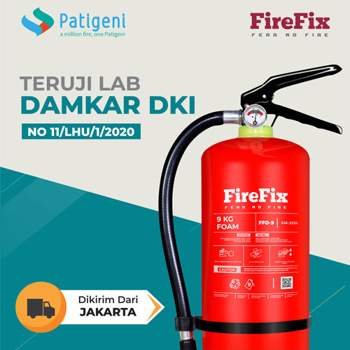Jual APAR 9 kg foam sudah teruji lab DAMKAR DKI jadi lebih bagus kualitasnya