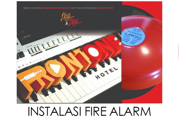 Instalasi Fire Alarm Hotel Front One Inn Batu Malang