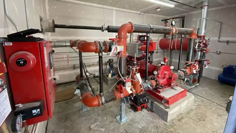 komponen ruang pompa hydrant